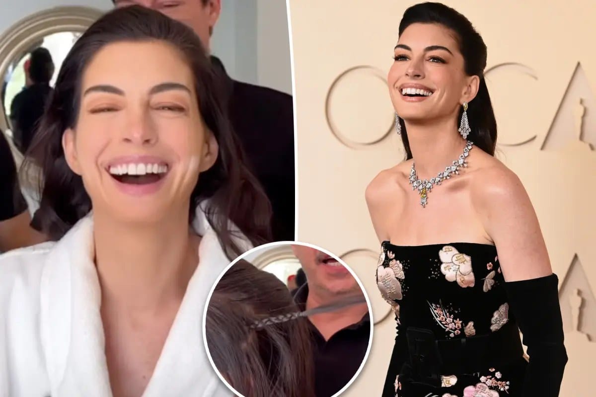 Anne Hathaway reveals instant facelift hair hack from Oscars 2026 — Pagesix