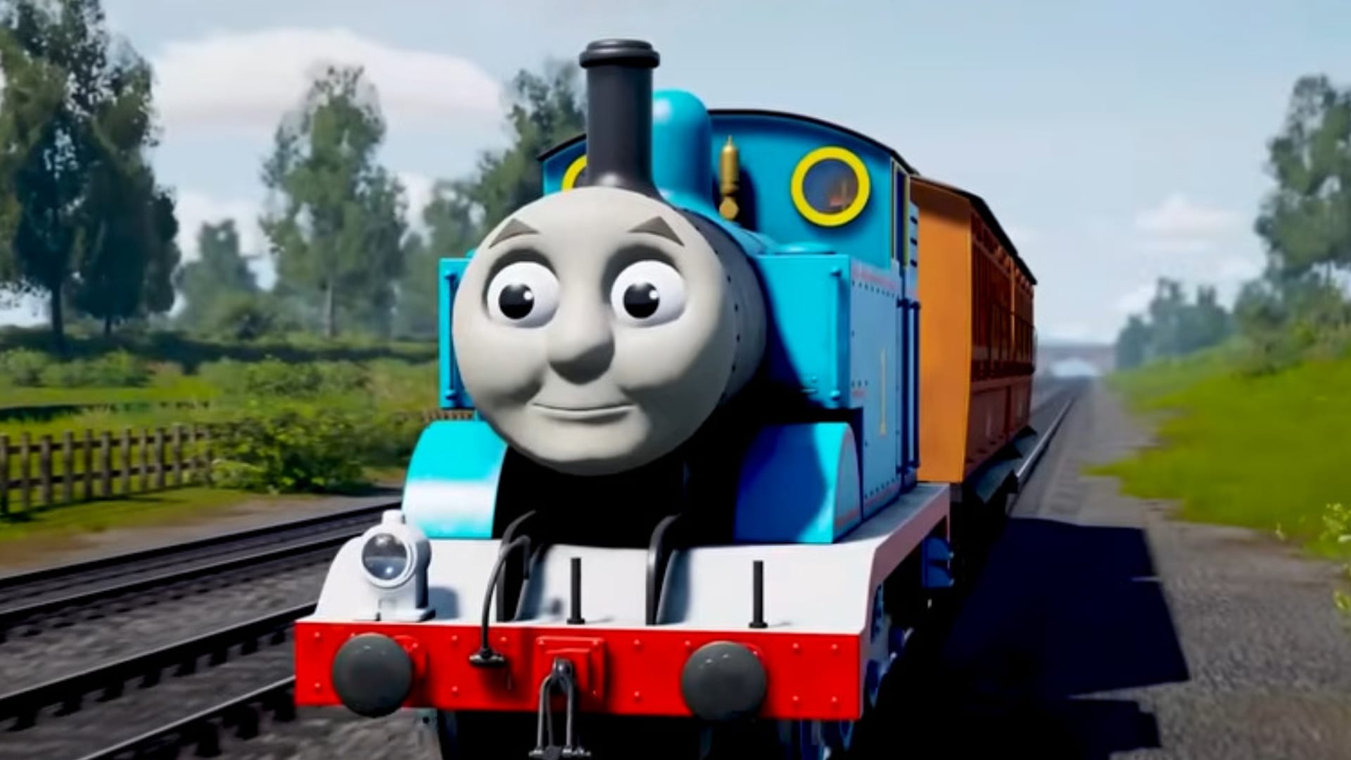 Thomas the Tank Engine is being flung skyward by Unreal Engine physics — Pcgamer