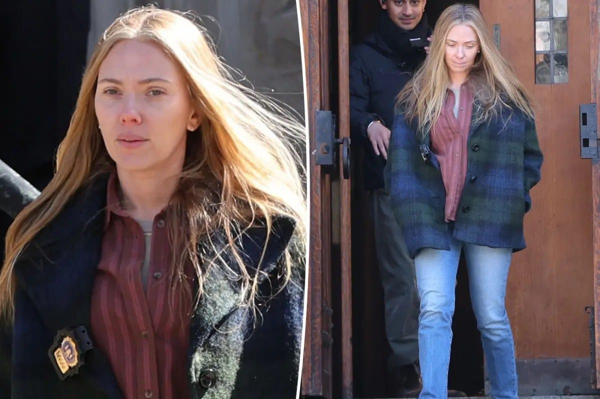 Makeup-free Scarlett Johansson spotted on set of new 'The Exorcist' in NYC — Pagesix