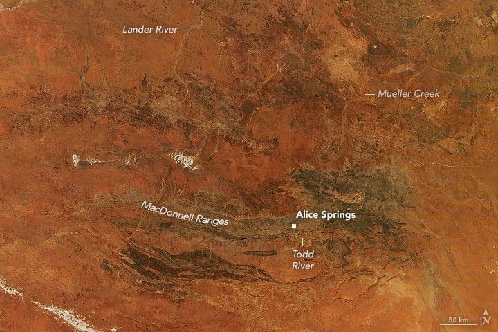 Australia’s Red Centre Turns Green — NASA Science