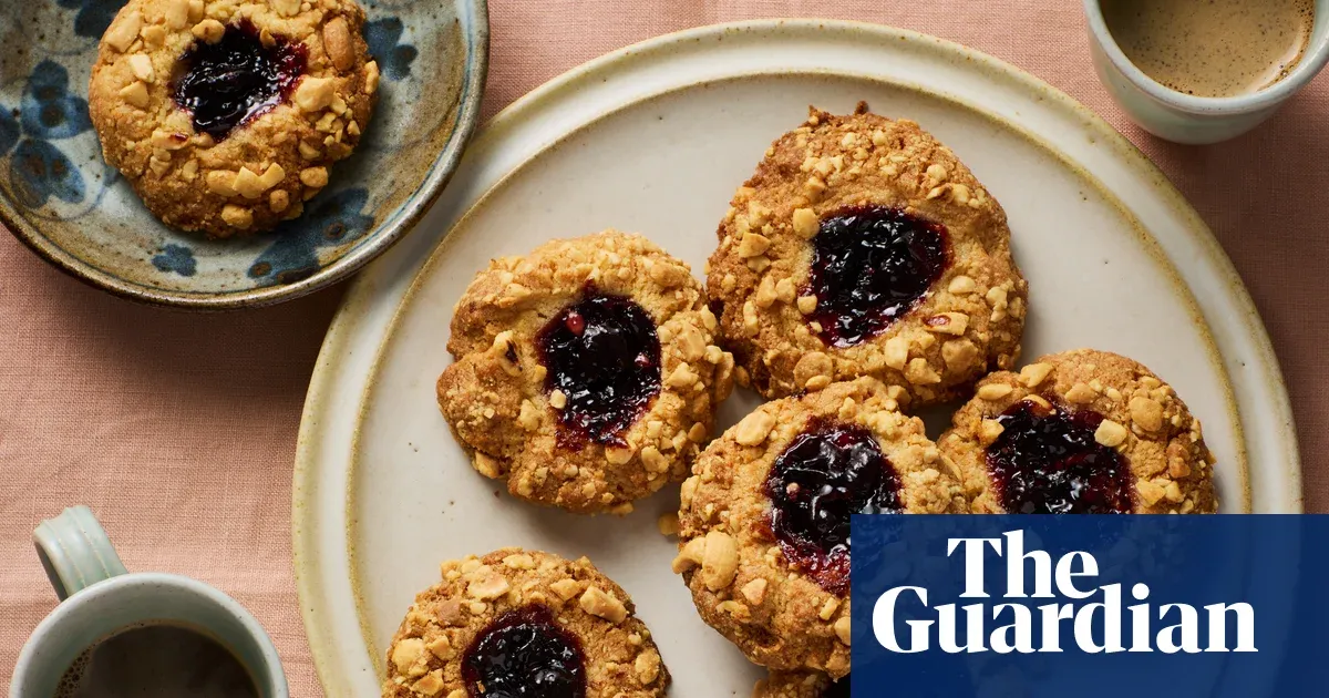 Peanut and blackcurrant thumbprint cookies — Lifestyle | The Guardian