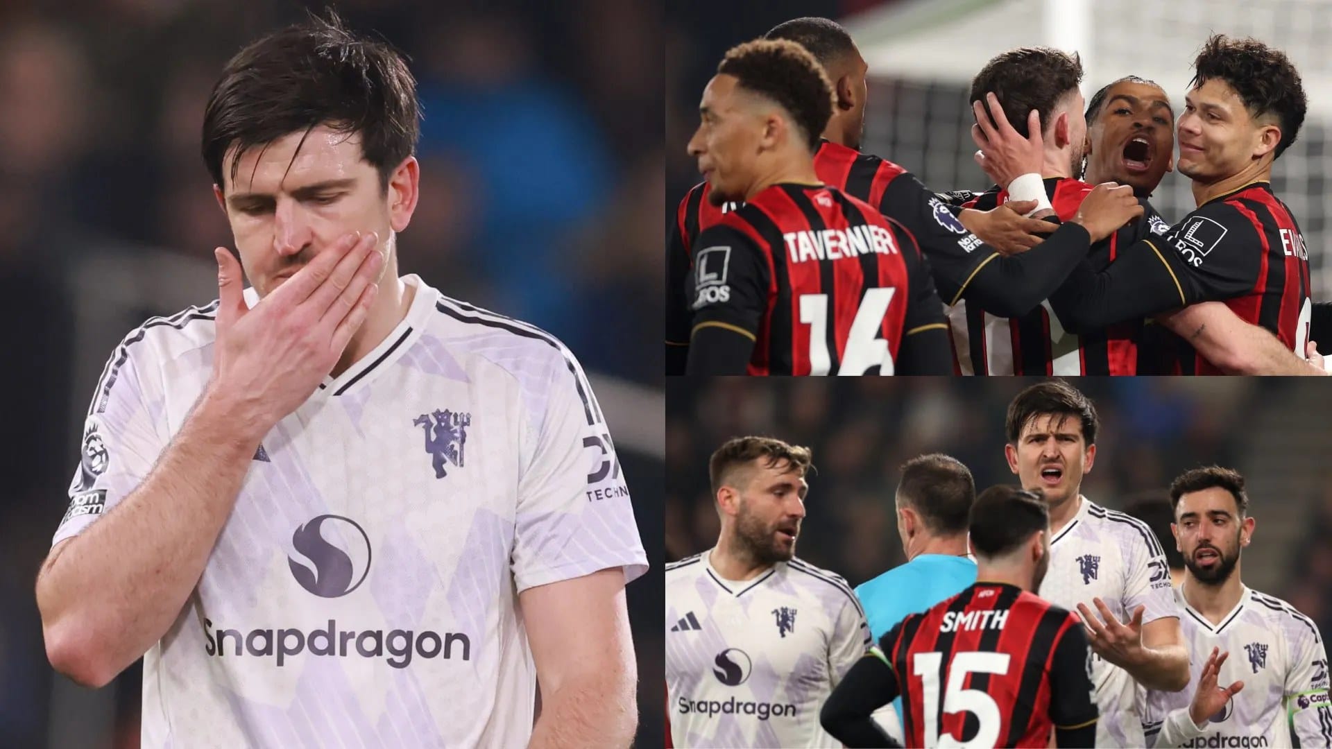 Maguire sent off as Man Utd held to 2-2 draw at Bournemouth — Goal