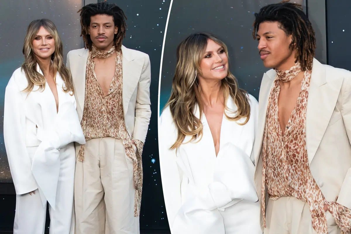 Heidi Klum's son Henry Samuel, 20, towers over model on red carpet — Pagesix