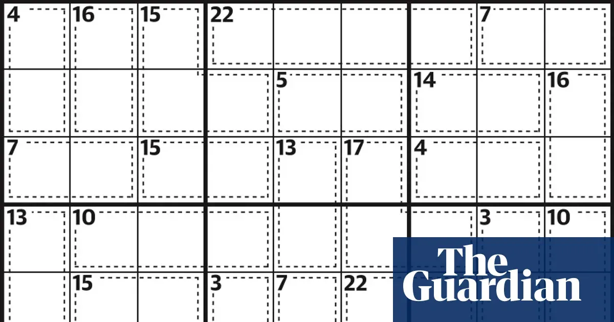 Killer sudoku 1,014 — Lifestyle | The Guardian