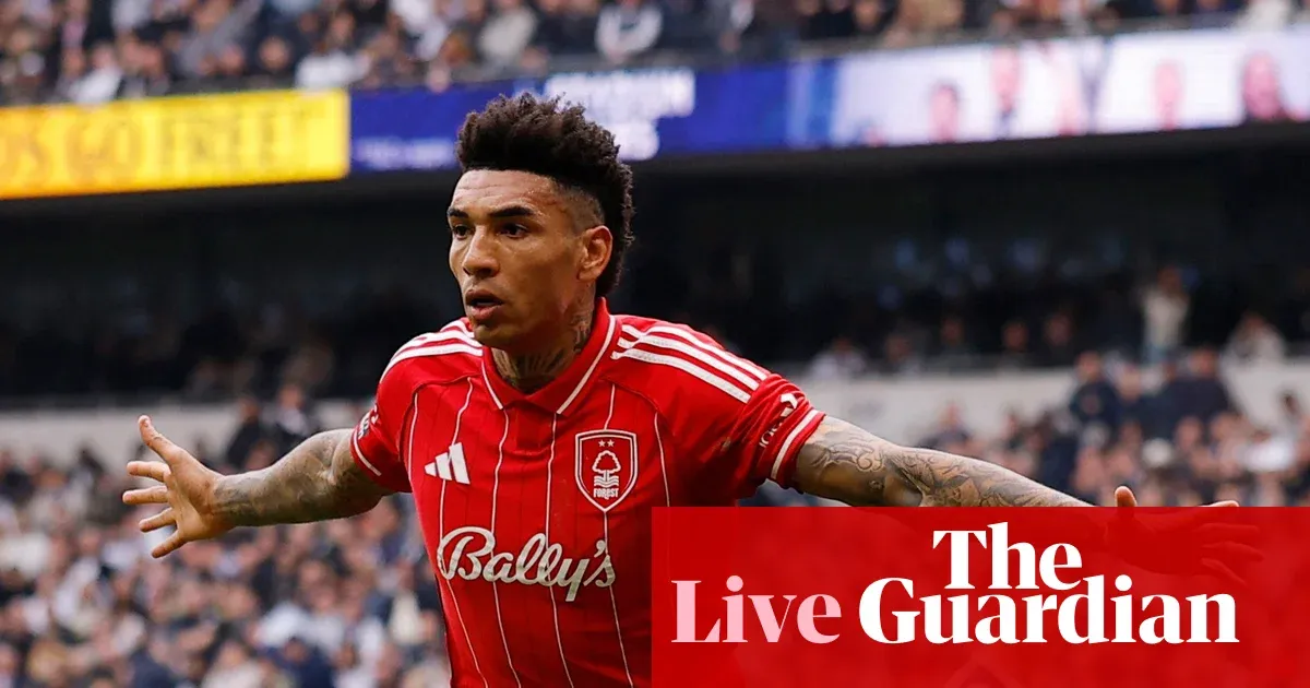 Tottenham 0-2 Nottingham Forest: Jesus and Gibbs-White on target — Football | The Guardian