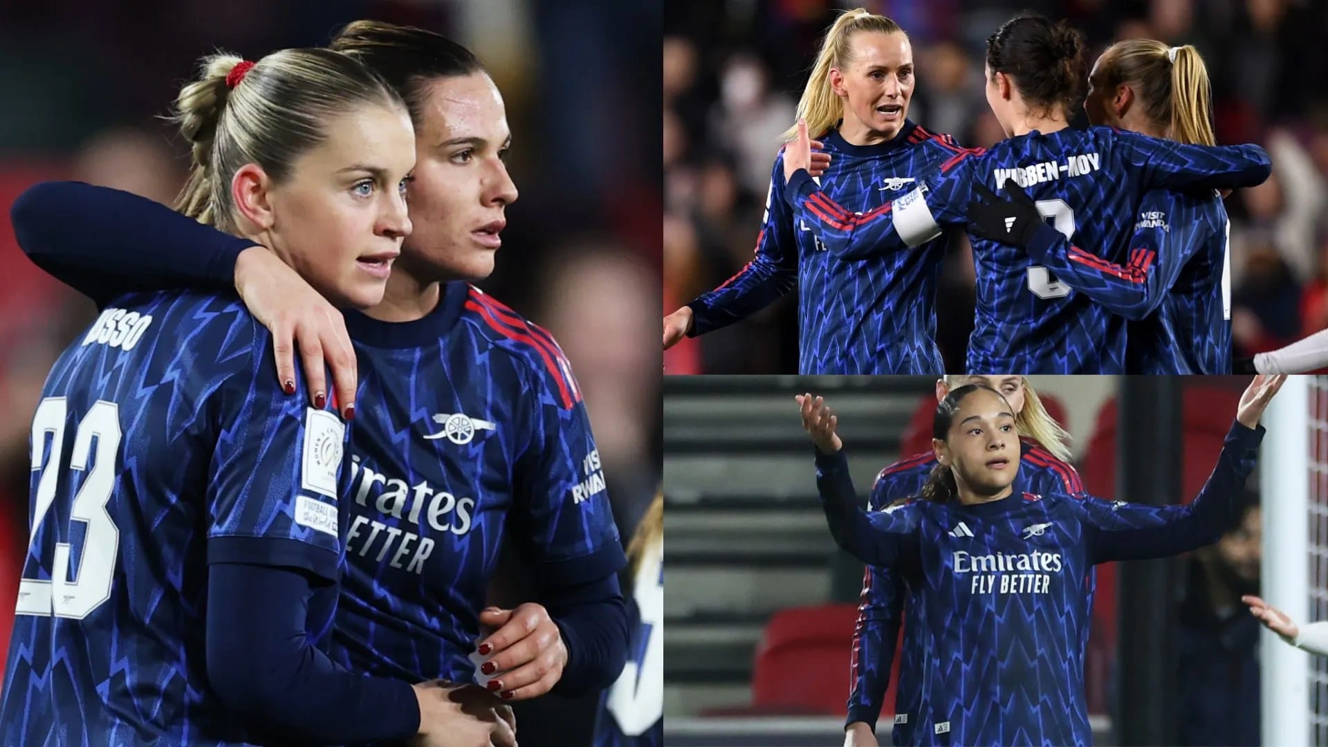 Arsenal thrash AS FAR 6-0 — Russo brace sends Gunners to Champions Cup final