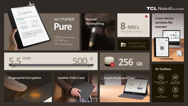 TCL launches Note A1 NXTPAPER — a color note-taking tablet with LCD and AI features — D29szjachogqwa.cloudfront.net