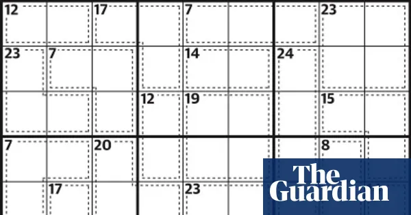 Killer Sudoku puzzle No. 1,003 — I.guim.co.uk