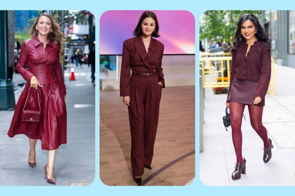 Mindy Kaling, Blake Lively and Selena Gomez Lead Burgundy Winter Trend — People.com