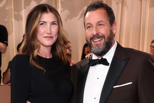 Adam Sandler and wife Jackie attend 2026 Golden Globes in matching black — People.com