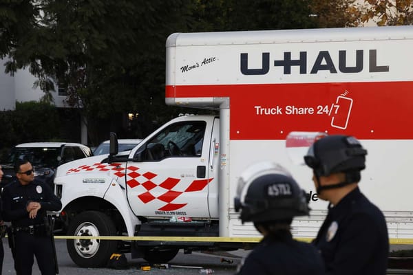 U-Haul driver detained after truck drives into Los Angeles protest crowd — People.com