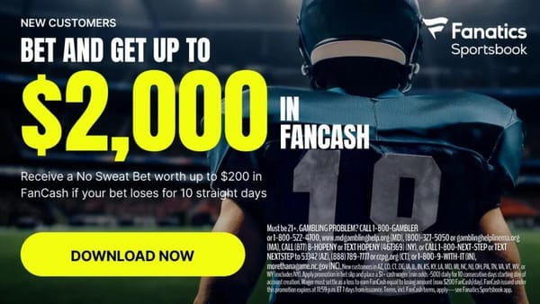 Fanatics promo code CBSFAN offers up to $2,000 in No Sweat Bets for Friday slate — Sportshub.cbsistatic.com