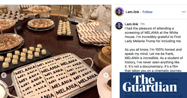 White House holds special screening of Amazon documentary Melania — I.guim.co.uk