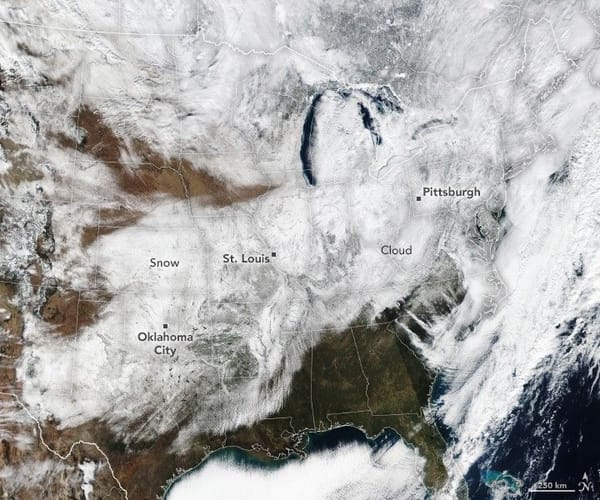 Winter storm leaves wide band of snow from U.S. Southwest to New England — Assets.science.nasa.gov