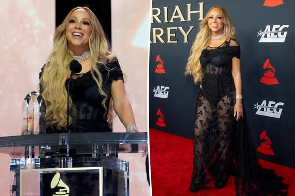 Mariah Carey stuns in sheer floral corset gown while accepting MusiCares Person of the Year — Pagesix.com