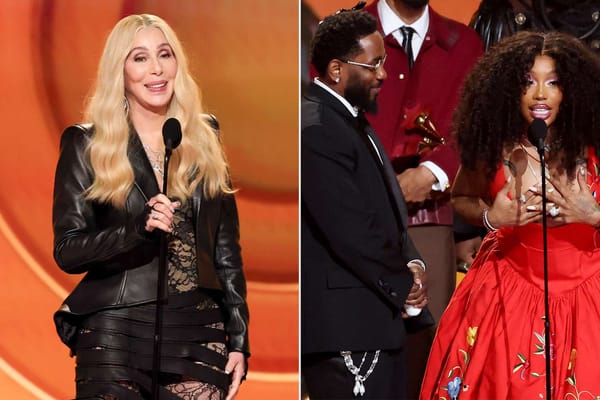 Cher fumbles Record of the Year announcement; Kendrick Lamar and SZA win — People.com