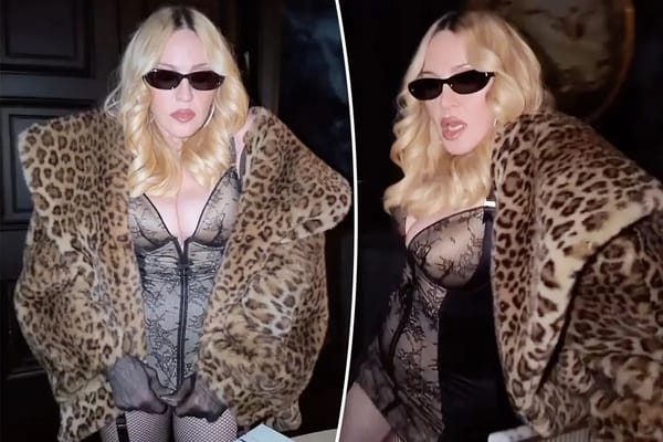 Madonna shows off her moves in lace lingerie and leopard print — Pagesix.com