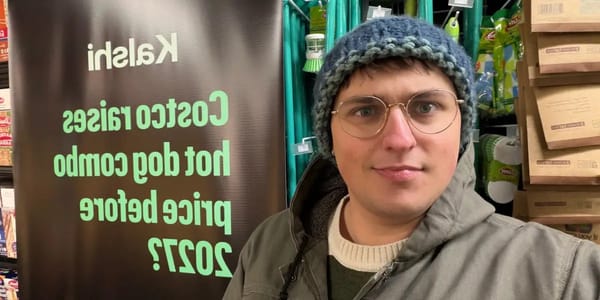 Long line forms for Kalshi's free grocery event in New York — I.insider.com