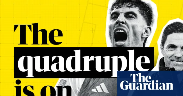 Arsenal make the Carabao Cup final. Is the quadruple on? | Football Weekly — i.guim.co.uk