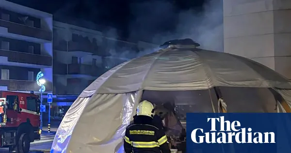 Memorial for Swiss bar fire victims goes up in flames — World news | The Guardian