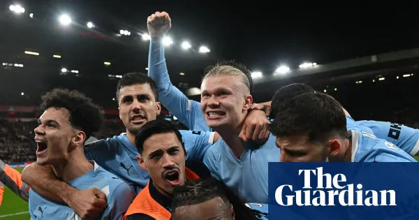 Manchester City keep up title chase with late comeback win at Liverpool — Football | The Guardian