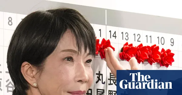 Japanese shares hit record high as Sanae Takaichi wins landslide election victory — World news | The Guardian