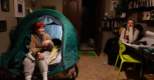 Russia Knocked Out the Heat. So She Slept in a Tent on Her Bed. — NYT > World > Europe
