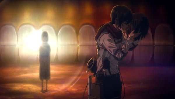 Eren and Mikasa's doomed romance ends in a brutal, heartbreaking kiss — Polygon