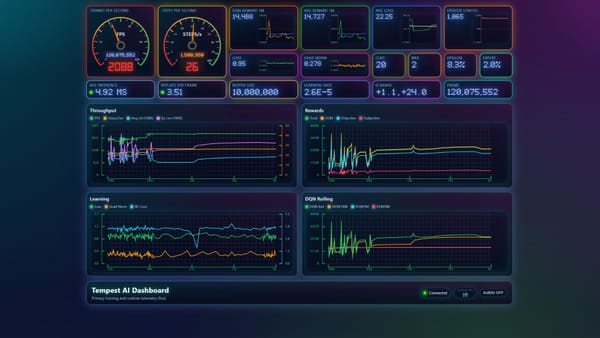 Ex-Microsoft dev shares synthwave-pounding Tempest AI dashboard — Pcgamer