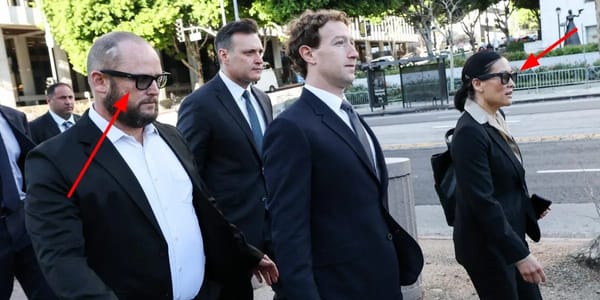 Zuckerberg's courthouse entourage included Meta Ray-Ban smart glasses — Businessinsider