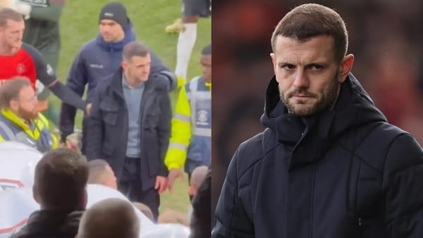 Jack Wilshere dragged away from Luton fans by his own players — Goal