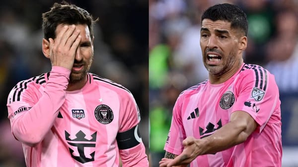 Messi restrained by Luis Suarez after Inter Miami's 3-0 loss to LAFC — Goal