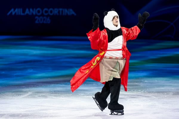 Why Mikhail Shaidorov Wore a Panda Suit at the Olympics — Nbc