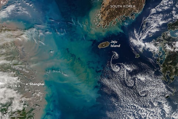 Showy Swirls Around Jeju Island — NASA Science