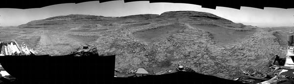 Sol 4795: Right Navigation Camera, Cylindrical Projection — NASA Science