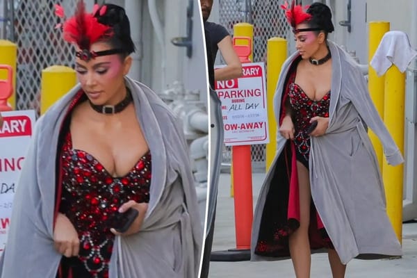 Kim Kardashian transforms into Las Vegas showgirl on 'The Fifth Wheel' set — Pagesix