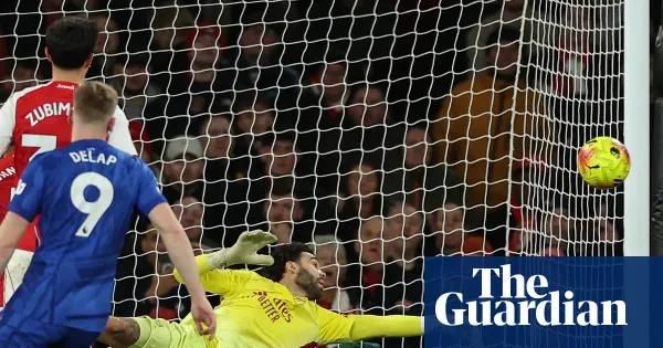 Arteta: 'My heart almost stopped' as Raya's late save keeps Arsenal top — Football | The Guardian