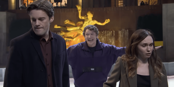 Connor Storrie and Hudson Williams shine in SNL ice rink sketch — Mashable