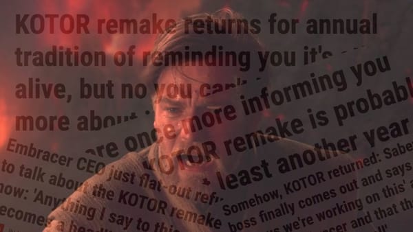 Annual check: The KOTOR remake is still alive — Pcgamer