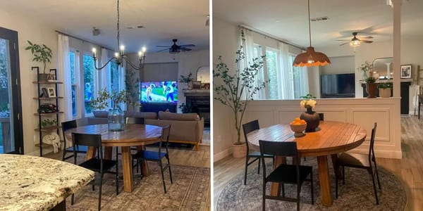 Woman transformed open-concept space with a pony wall for $2,500 — Businessinsider