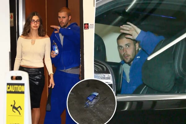 Justin Bieber hurls water bottle at paparazzi after sushi date with Hailey — Pagesix