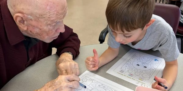 My twins go to preschool at a nursing home. — Businessinsider