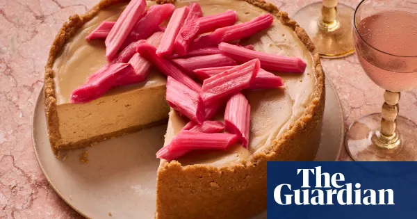 Caramelised white chocolate and rhubarb cheesecake — Lifestyle | The Guardian