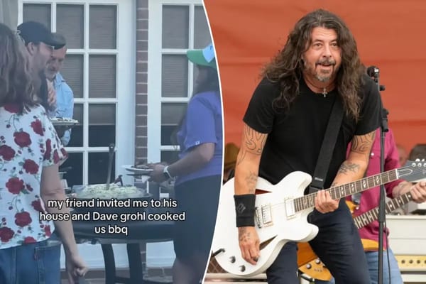 Foo Fighters frontman Dave Grohl surprises guests to serve BBQ at LA backyard bash — Pagesix