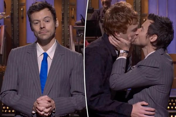 Harry Styles kisses comedian on SNL to rebut 'queerbaiting' claims — Pagesix