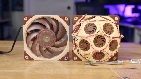 YouTuber replaces Noctua fan with 15 mini fans in 'Fanhattan Project' — Pcgamer