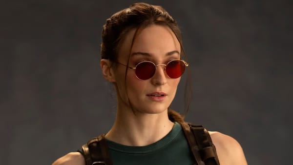 Sophie Turner Dual-Wields Pistols in New 'Tomb Raider' Set Photos — Movieweb