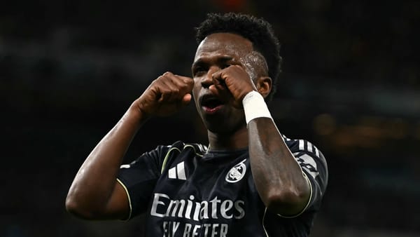 Vinicius says 'crying' celebration answered Man City fans over Ballon d'Or — Goal