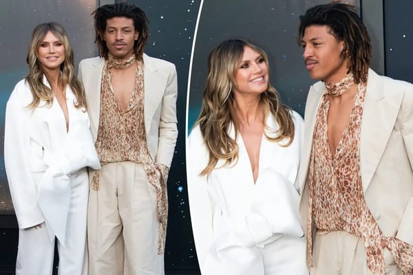 Heidi Klum's son Henry Samuel, 20, towers over model on red carpet — Pagesix